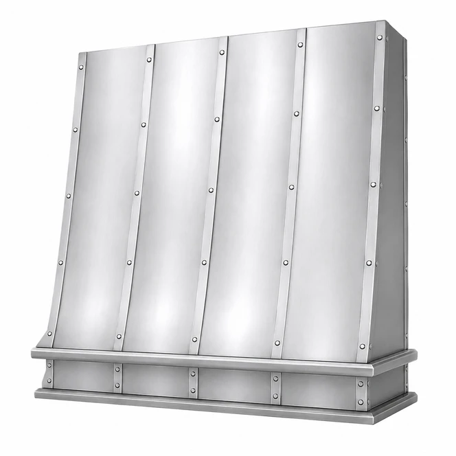 Natural Zinc Range Hood with Vintage Design Kitchen Images