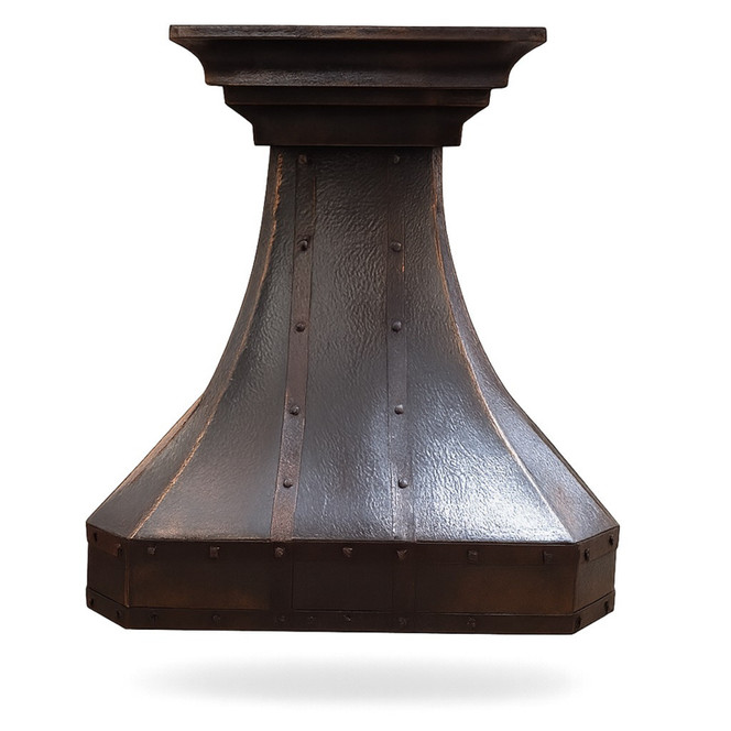 Octagonal Trumpet Bell Copper Hood Lifestyle Images