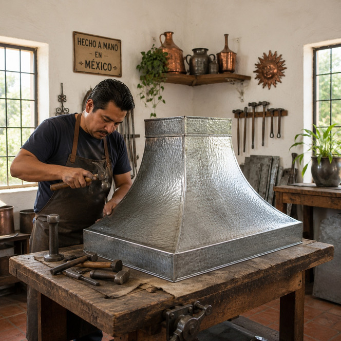 Rustica House Zinc Range Hood Production in Mexico