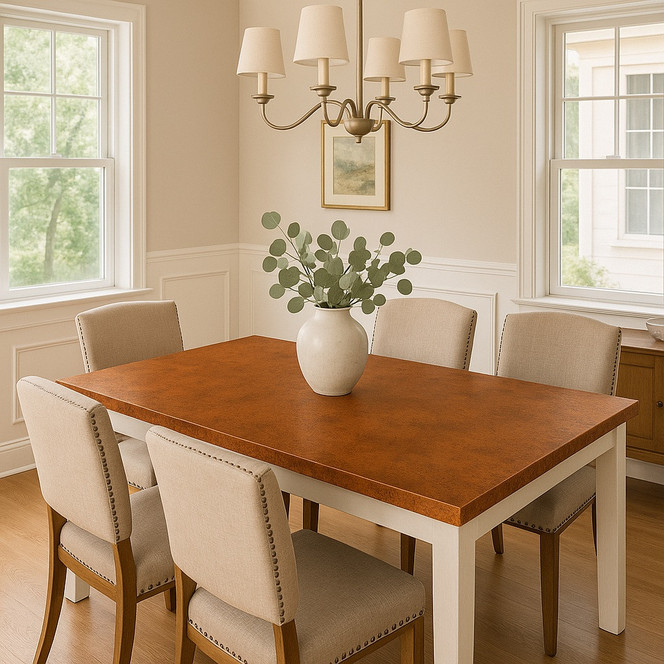 ​Copper Table for Dining and Eat-In Kitchen