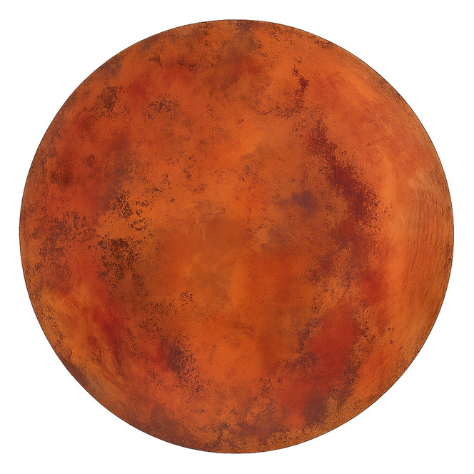 Hand-Hammered Round Copper Tabletop – Artisanal Warmth & Timeless Elegance