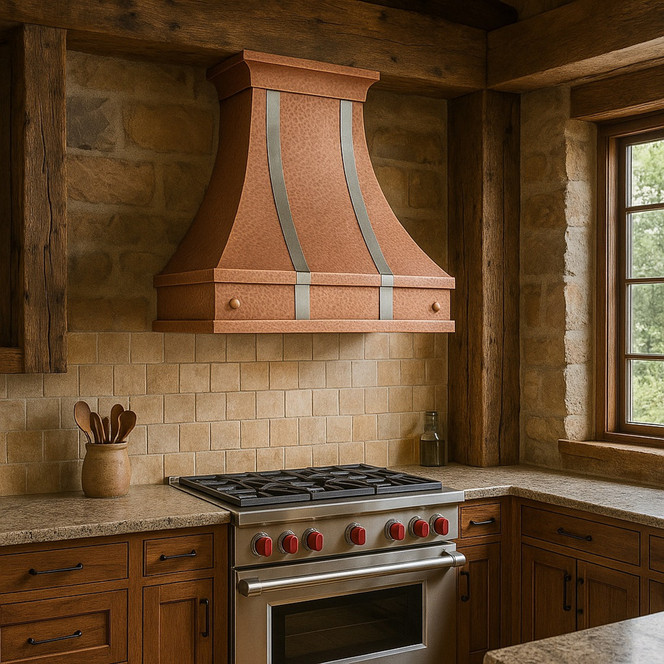 Copper Kitchen Extractor Hood with Zinc Accents Guide