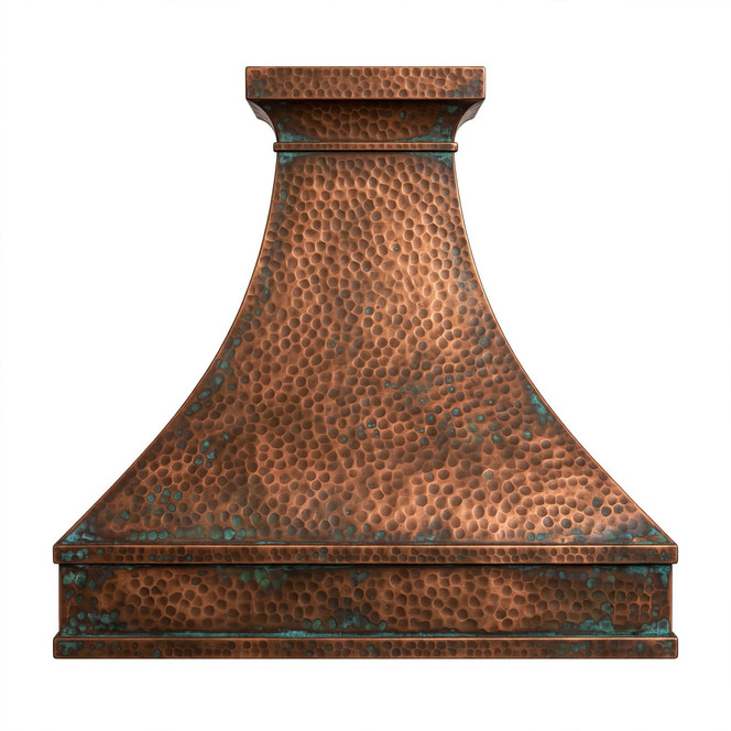 Luxury Hammered Bell Copper Hood Lifestyle Images