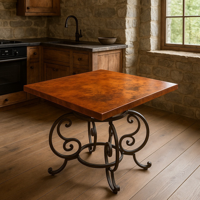 Square Copper Tabletops