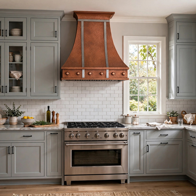 Copper Kitchen Extractor Hood with Zinc Accents Guide