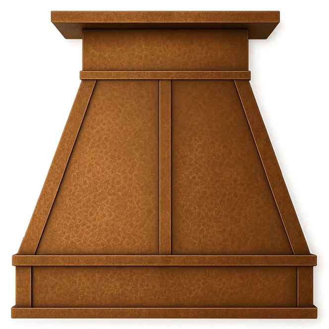 Under-Cabinet Copper Range Hood Cover – Artisan Elegance