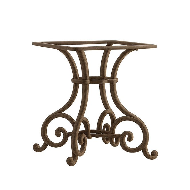 Wrought Iron Table Base | Hand-Forged Stability & Style