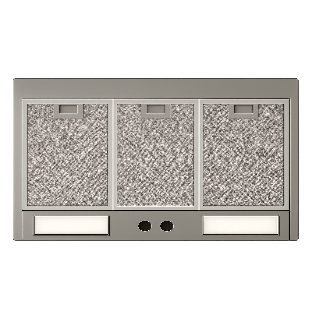 Ventilation insert compatible with custom design copper range hood