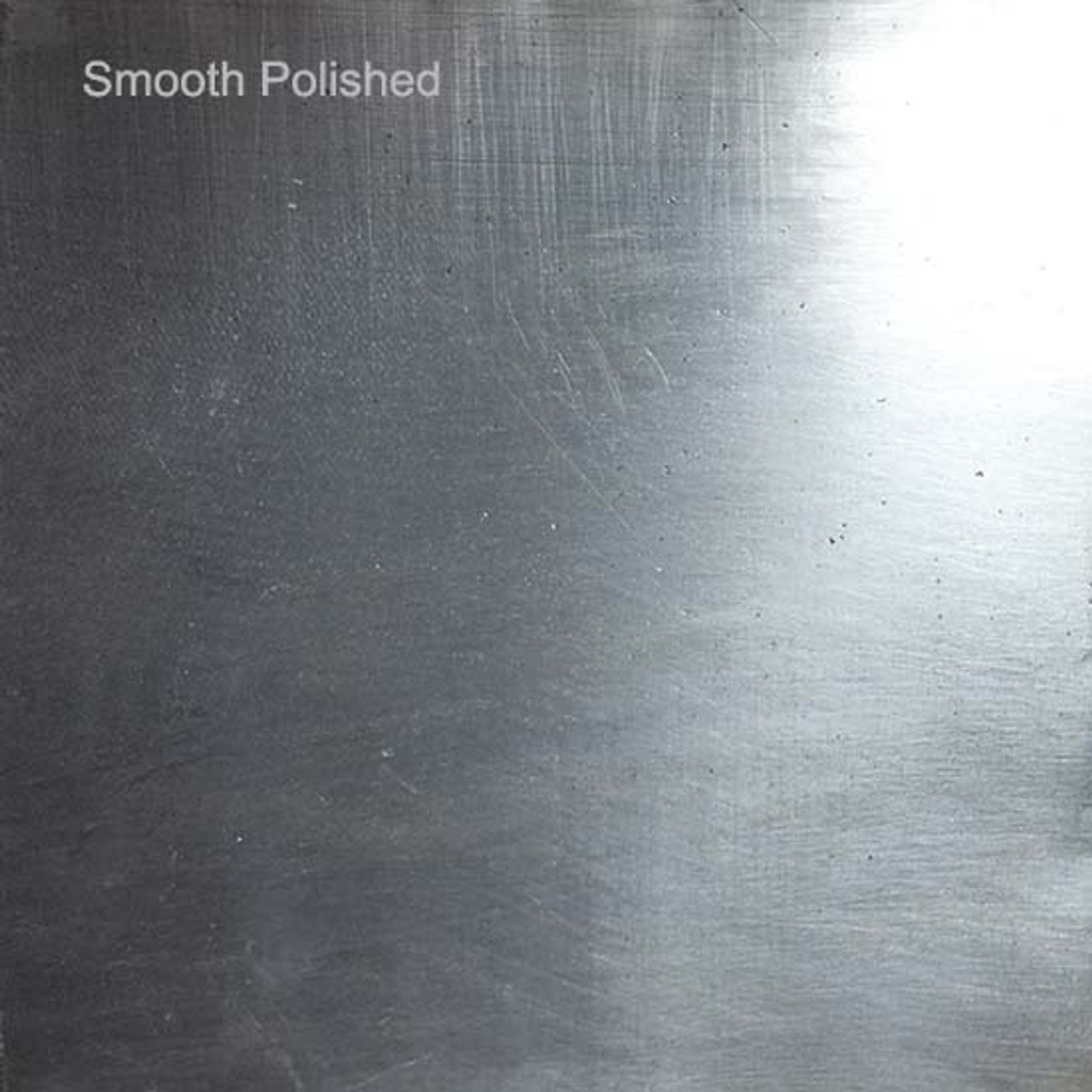 Smooth polished zinc surface with a high-end reflective finish, ideal for contemporary kitchens.
