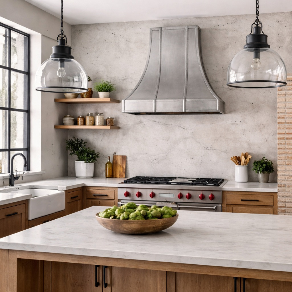 European Bell Shape Zinc Range Hood | Rustica House®