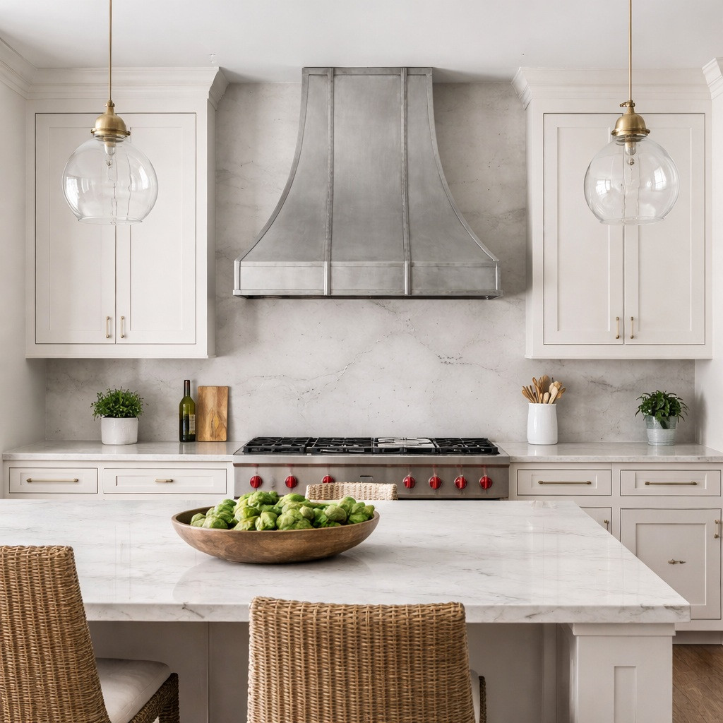 European Bell Shape Zinc Range Hood | Rustica House®