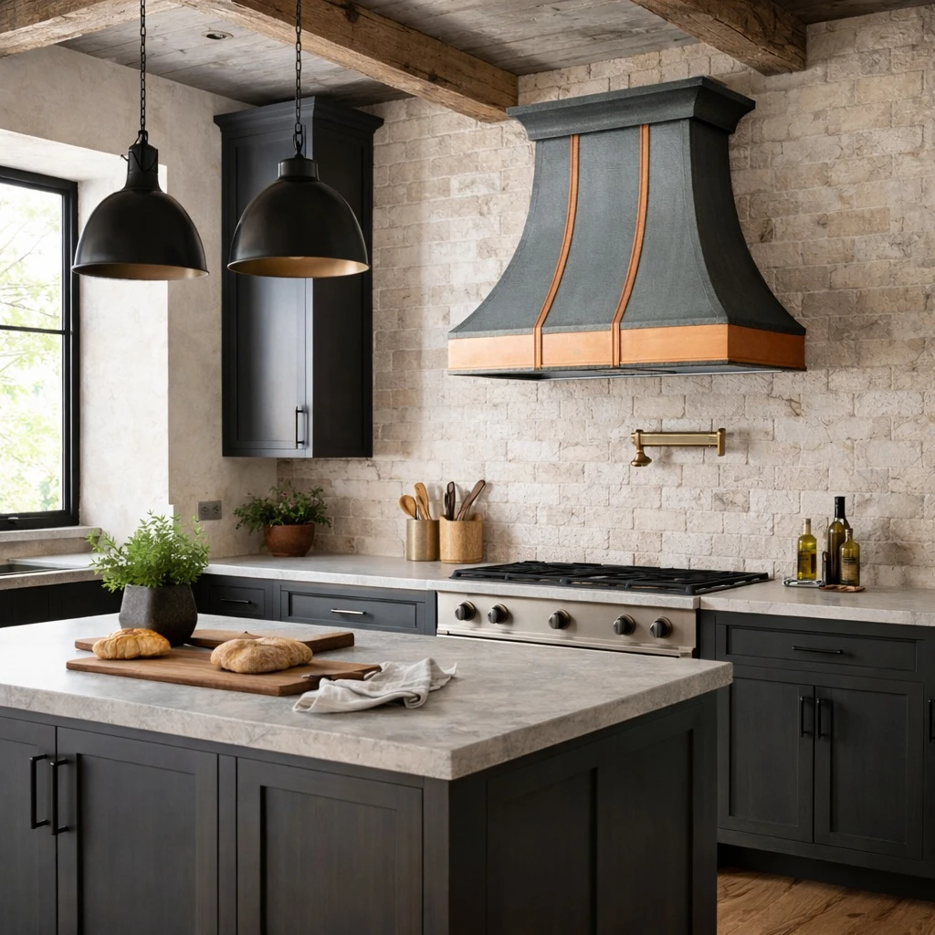 Dark Zinc Range Hood