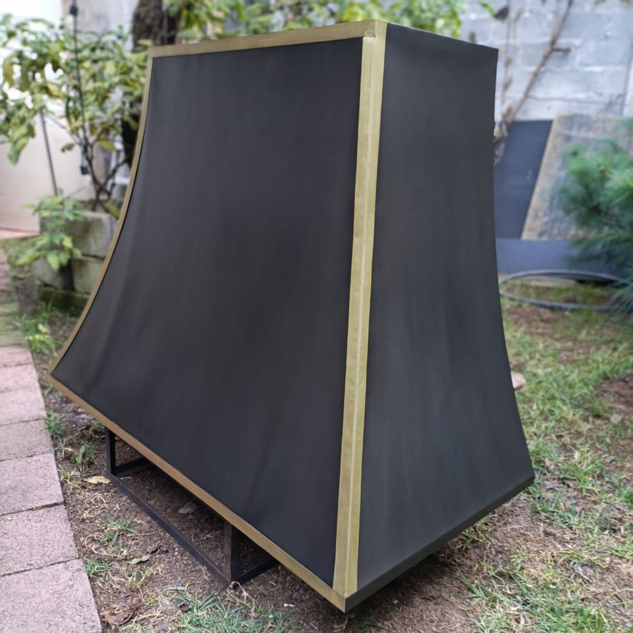 zinc range hood with straps on sale