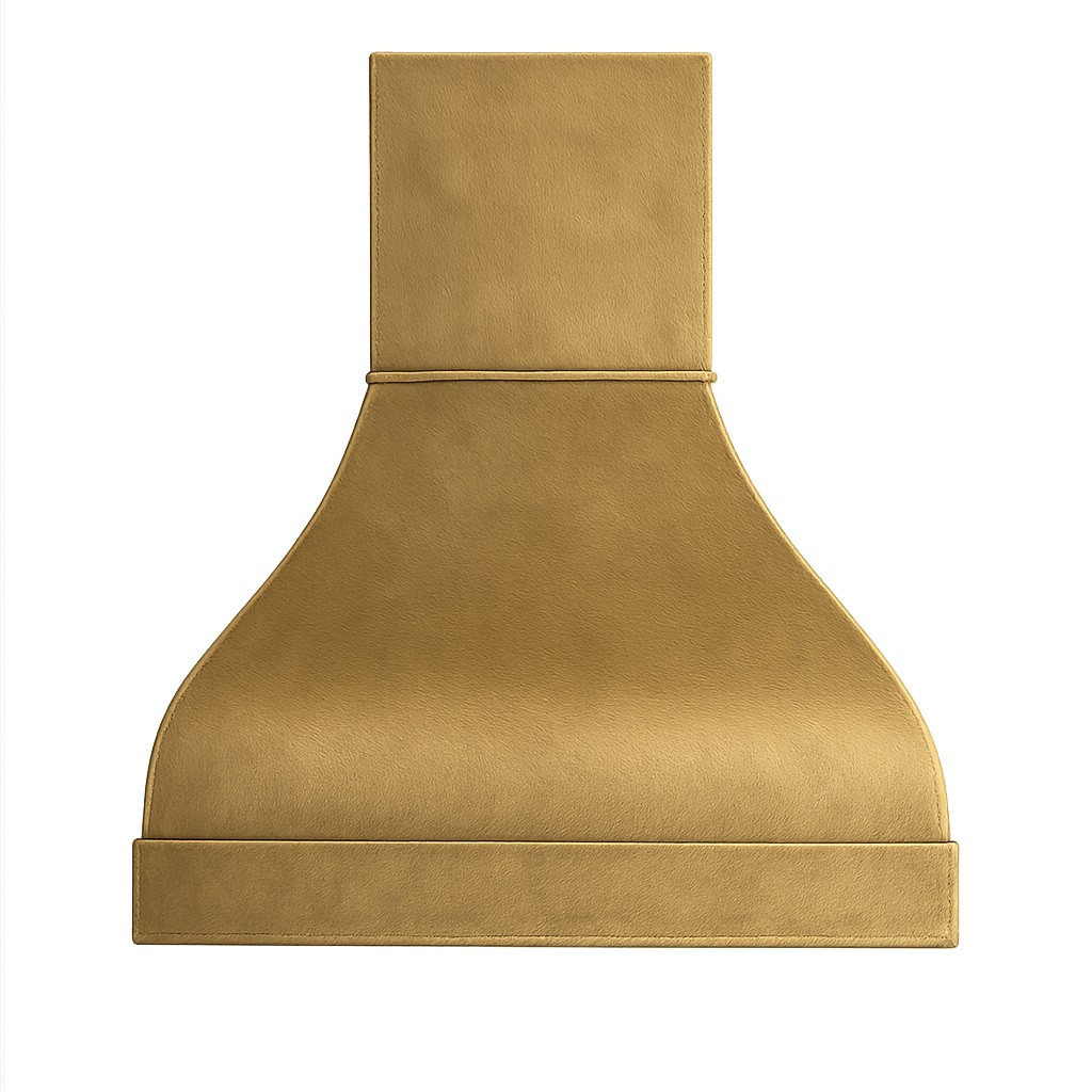 36 inch hammered brass range hood