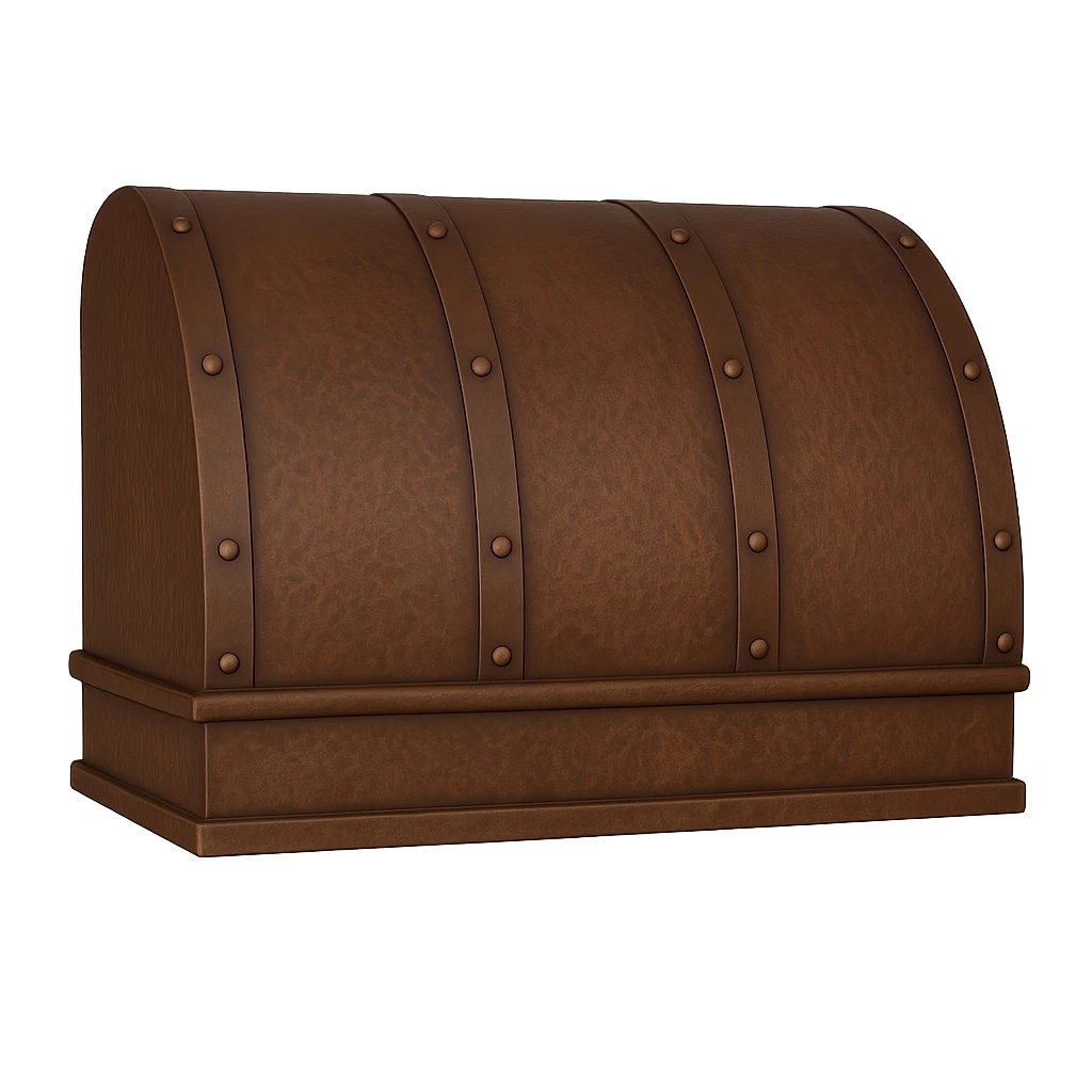 42 inch barrel shape kitchen copper range hood