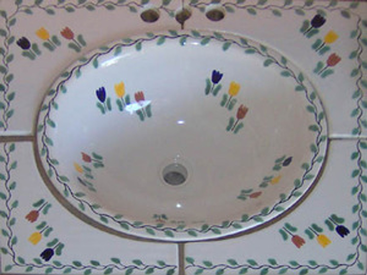 mexican bath sink tiles