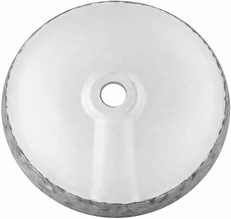 Above counter bathroom sink back view