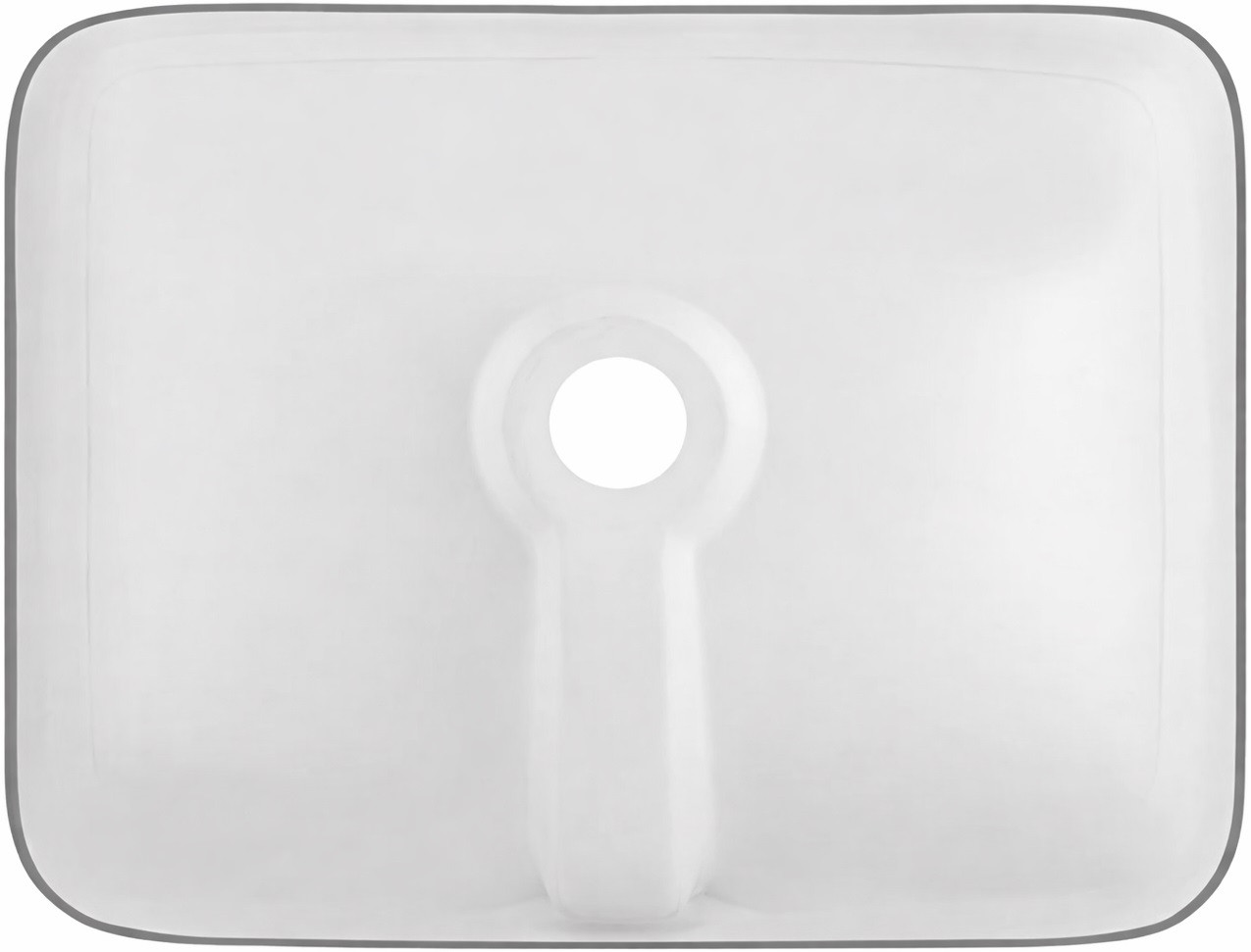 rectangular talavera sink for bathroom back view