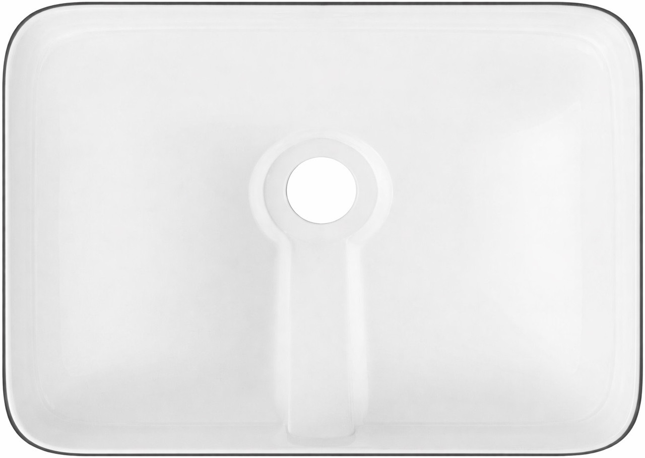 Rectangular talavera bathroom sink colorful fish design Mexico view from undernigh