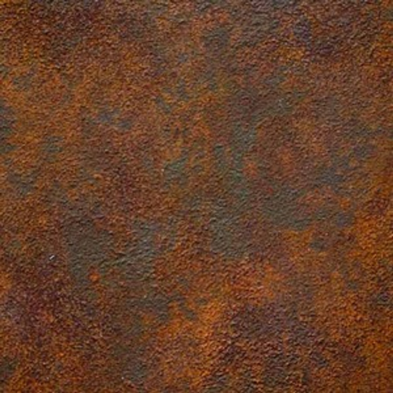 Close-up of the rusted finish, emphasizing the aged patina for a vintage look.