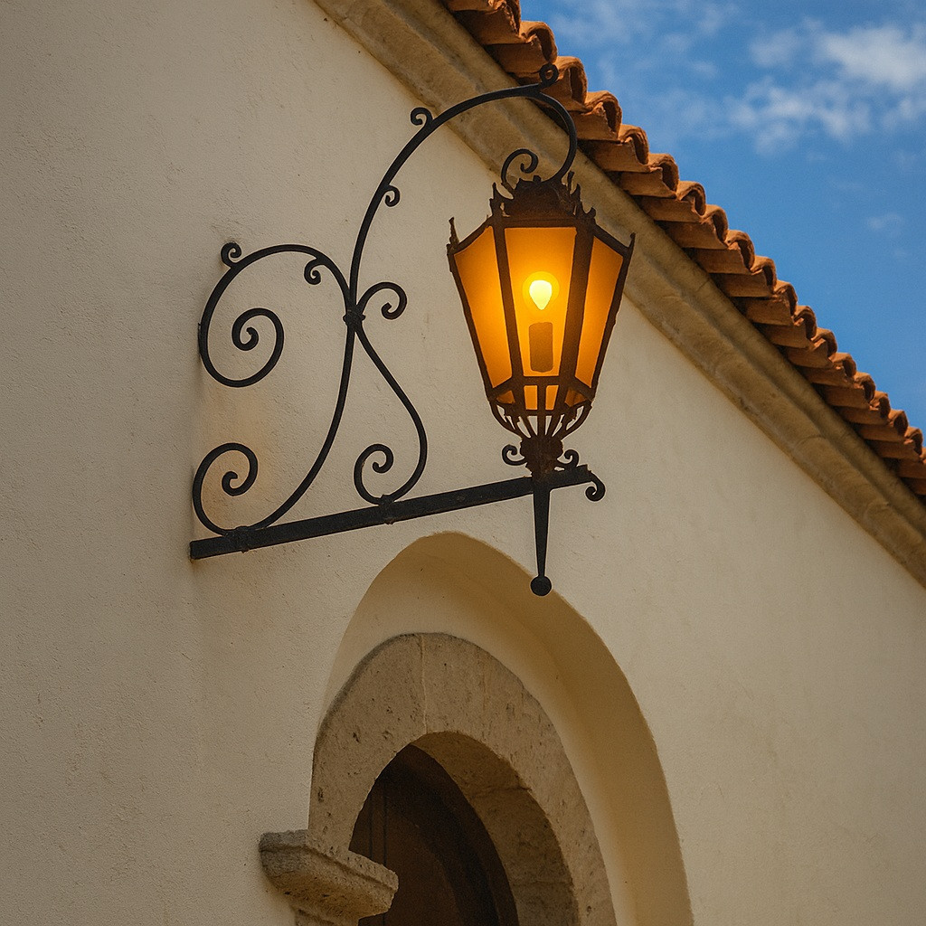 Rustica House Wrought Iron Lantern