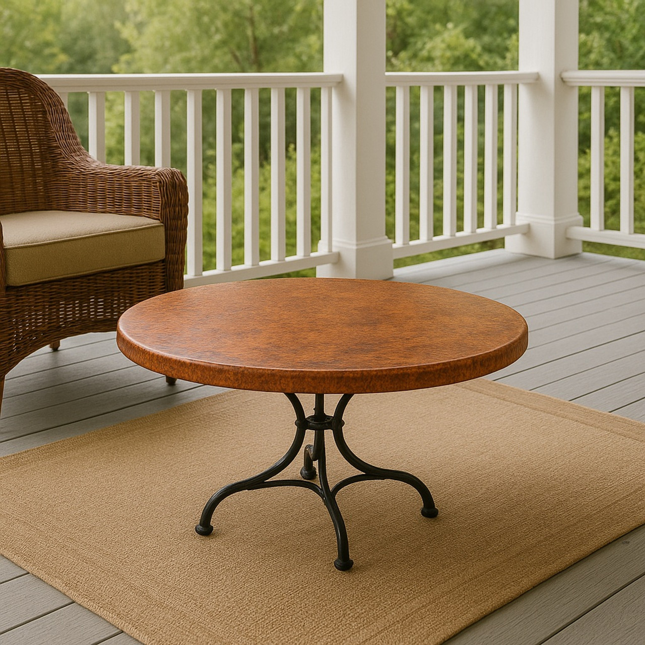 Copper table-tops