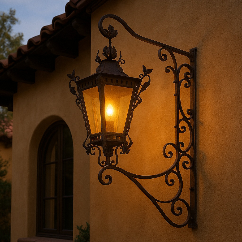 Rustica House Wrought Iron Lantern - Thumbnail 4