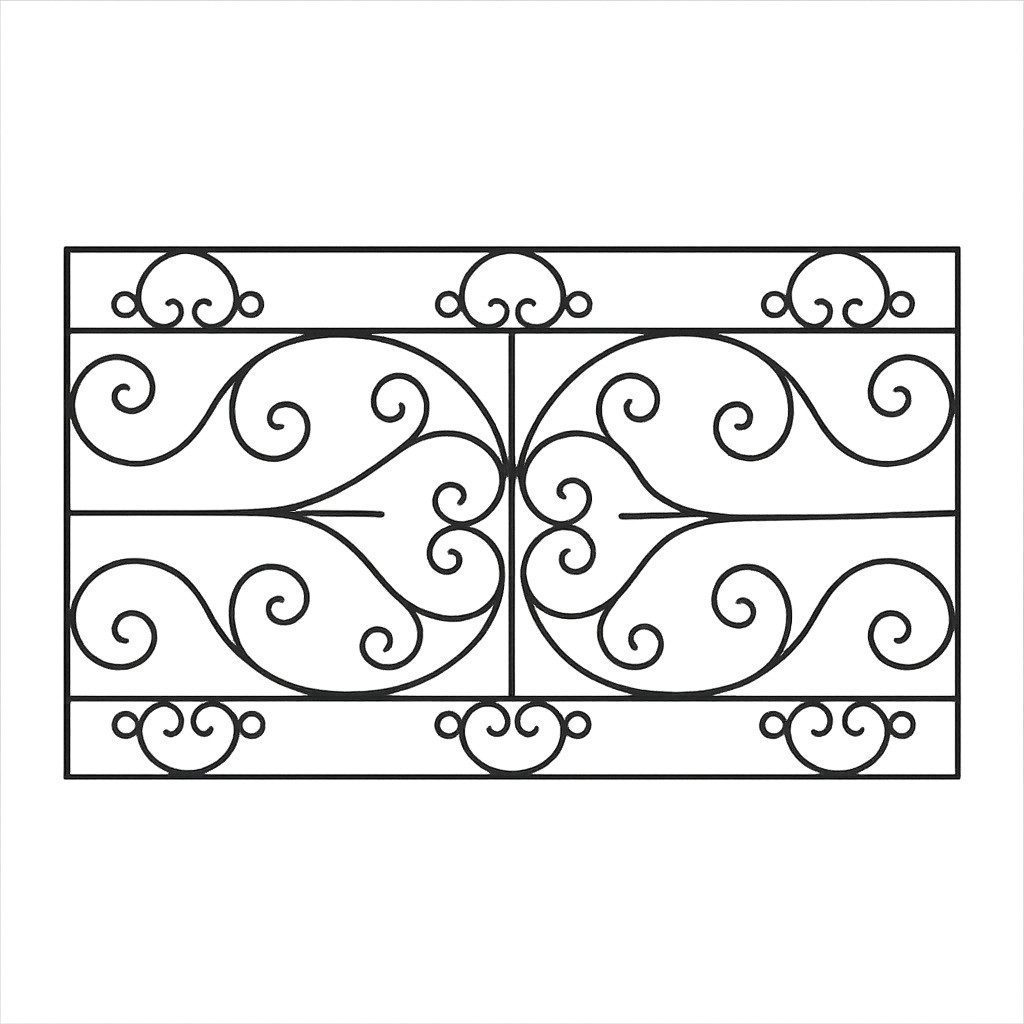 Wrought iron Juliet balcony