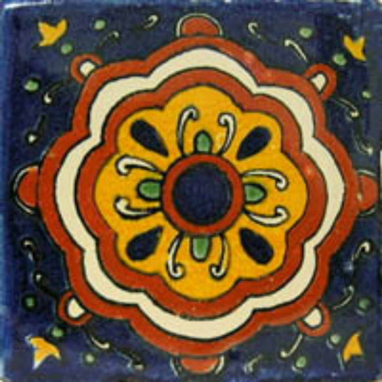 hacienda Mexican tile terracotta yellow