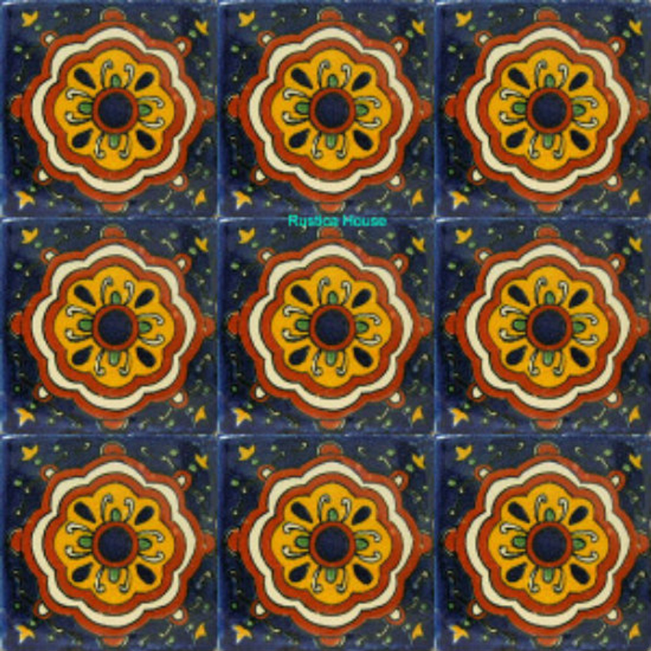 hacienda Mexican tiles terracotta yellow