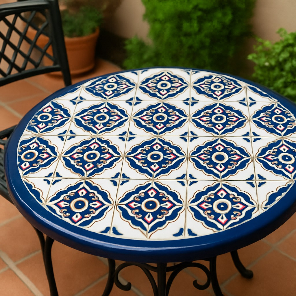 Tale of the Tile｜パキスタンのタイル美術書（英語）タイルデザイン Hacienda Cobalt Floral Talavera Tile – Classic Mexican Tile Design