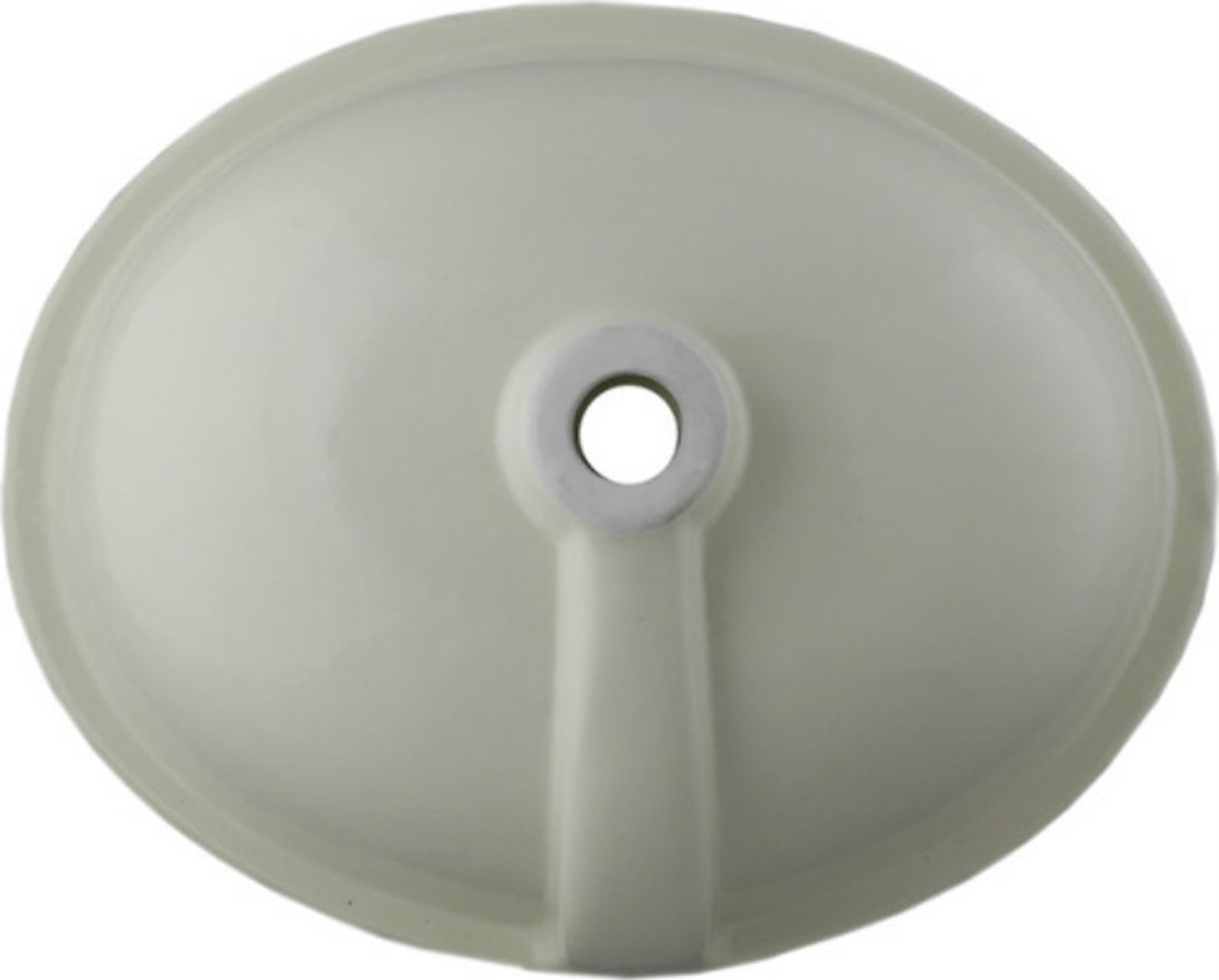 Talavera Bathroom Sink with Yellow Floral and Cobalt Rim see from undernith