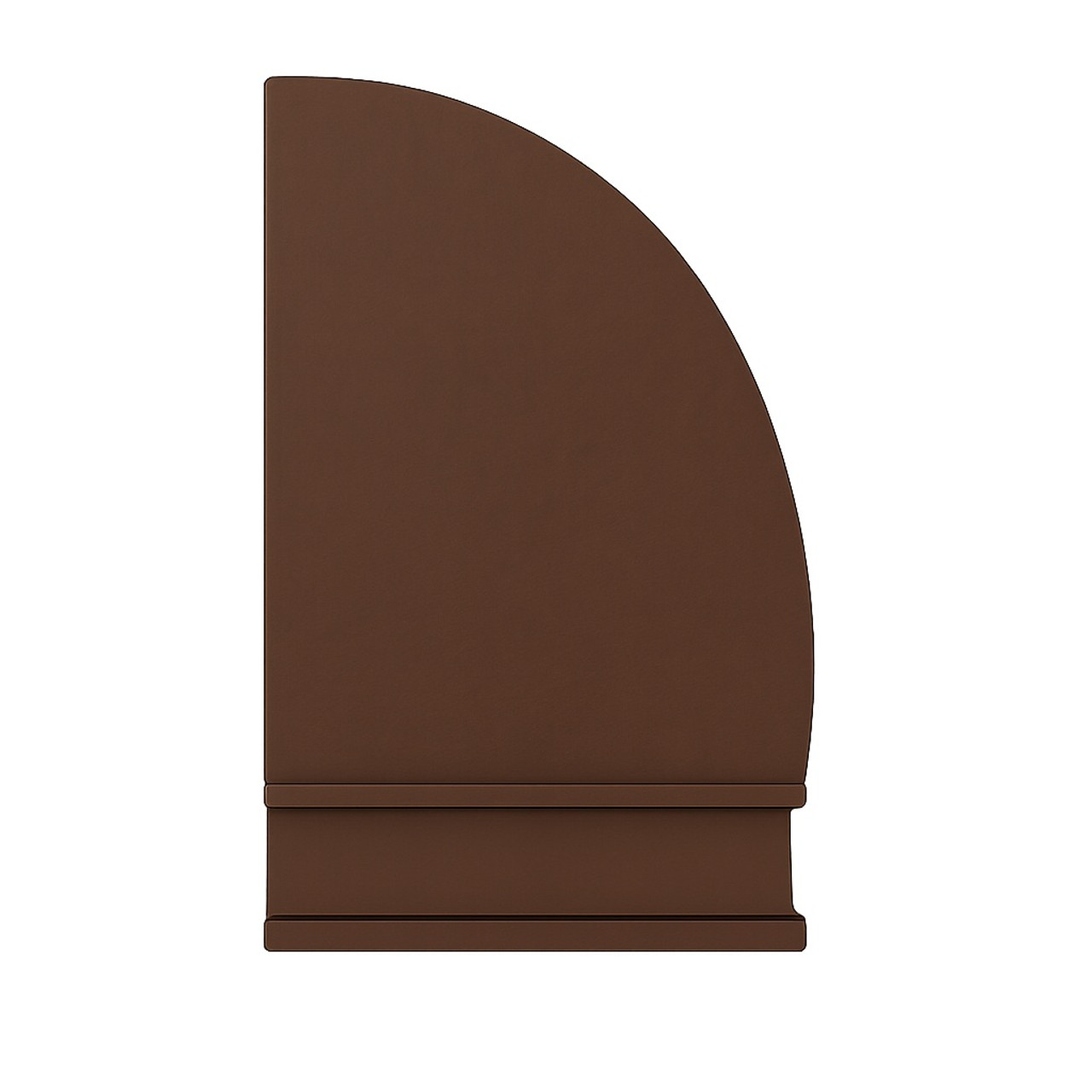 24-78 inch barrel shape copper range hood - side view