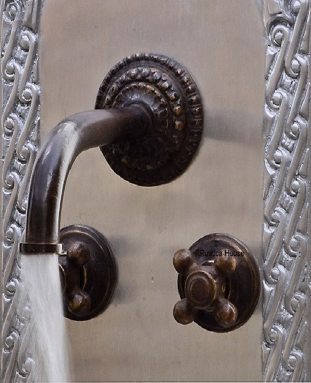 wall mount bath modern bronze faucet