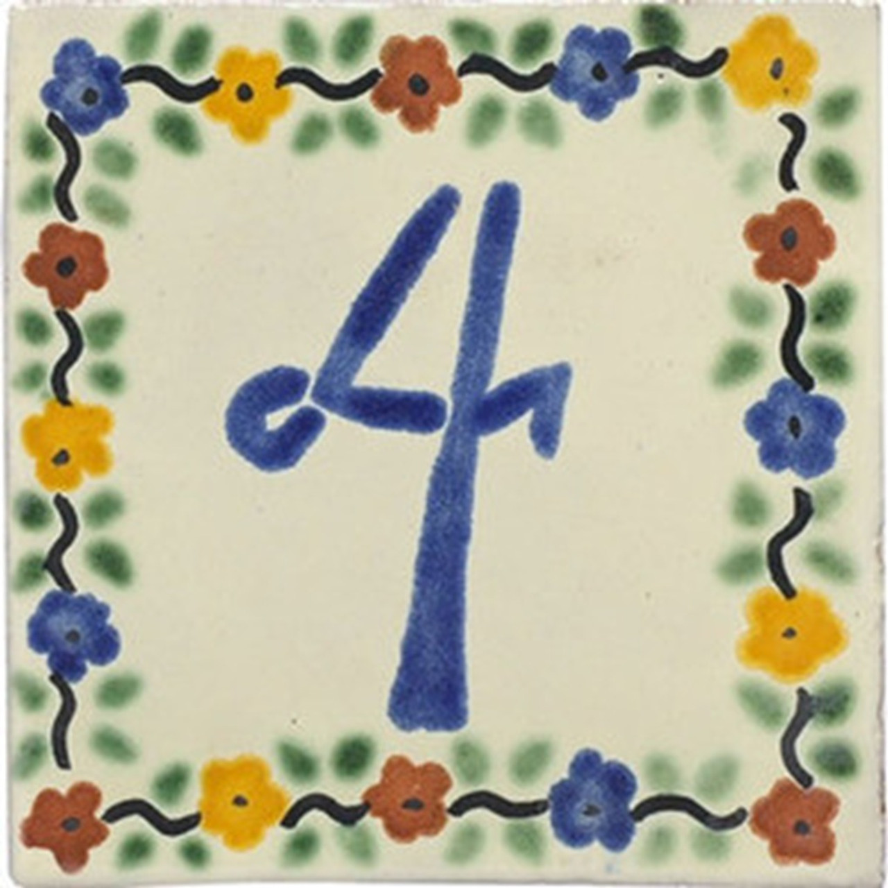 tile plaque number 4