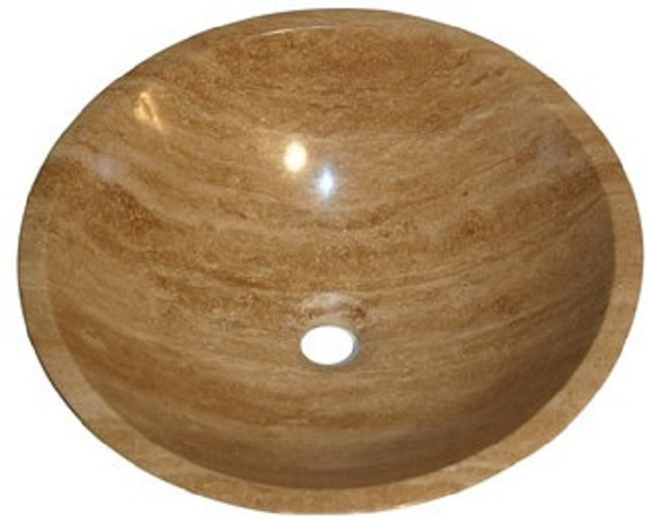 travertine round bath stone sink