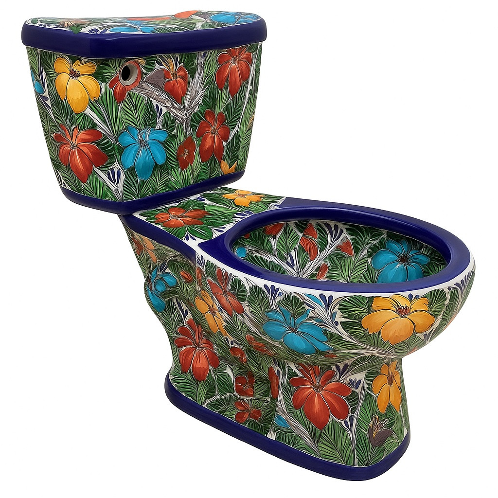 mexican toilet with colibri front view