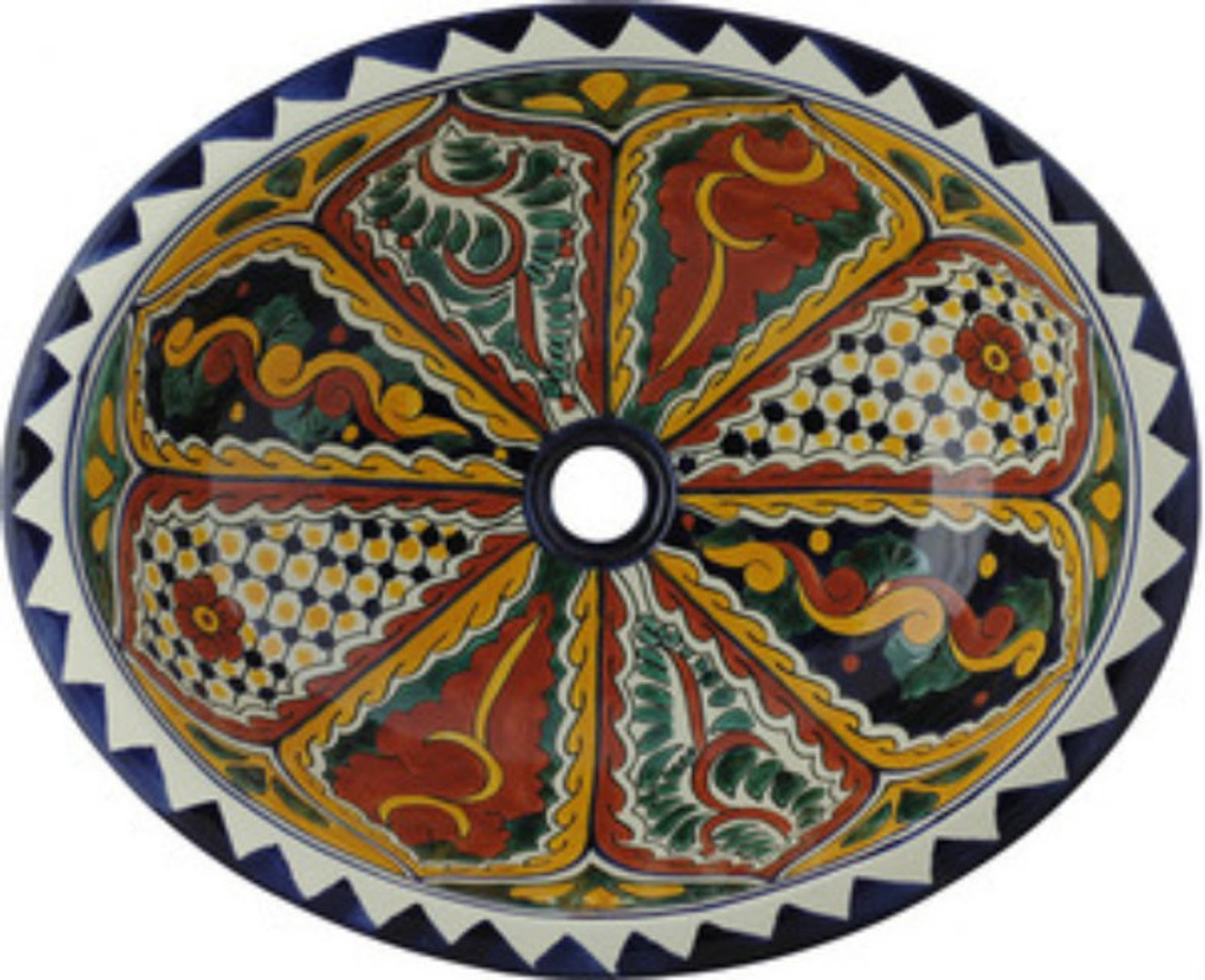 decorative yellow and tc talavera sink