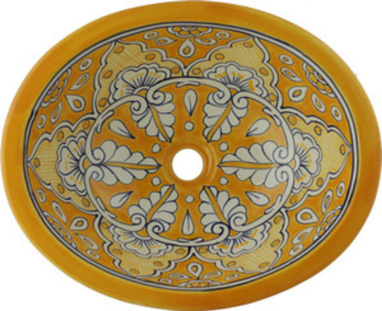 artisan yellow talavera sink