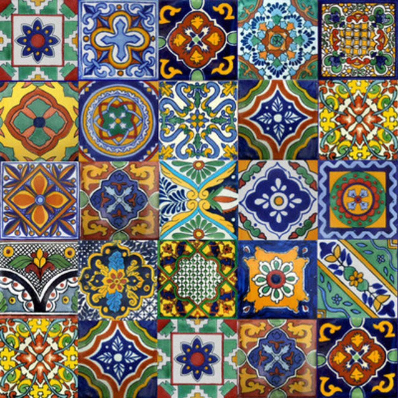 mexican tiles stair risers