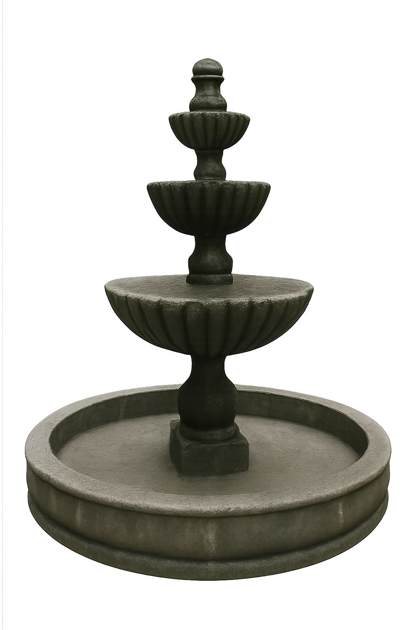 Three Tier cantera stone fountain from Mexico
