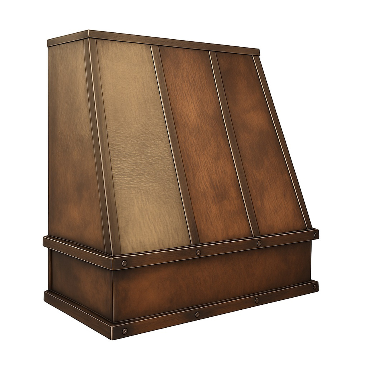 Hammered Copper Under Cabinet Range Hood | Rustica House