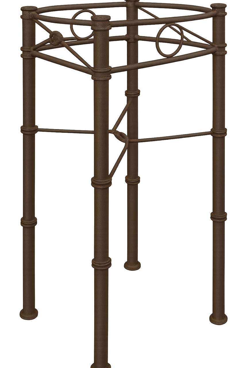 Italian style black iron square dining table base