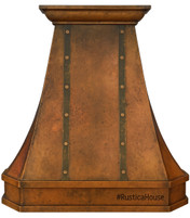 36-Inch Copper Range Hood | Hand-Hammered Artisan Vent Hood