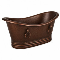 72-Inch Copper Bathtub Lifestyle Images