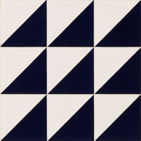 Blue & White Diagonal Mexican Tile – Modern Talavera