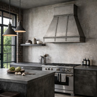 Mid-Century Brutalist Zinc Range Hood Guide