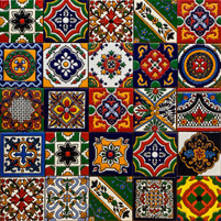 Mexican Relief Tile Mix – Handcrafted High-Relief Ceramic Tiles