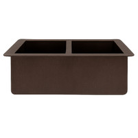 Apron Copper Kitchen Sink – Double Basin | Hand-Hammered Elegance