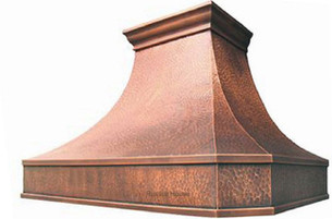 Cape Coral Copper Oven Hood – With Apron and Crown Molding